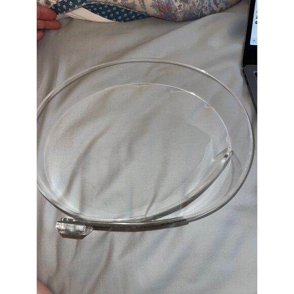 Kaso Vintage 1980s Womens Belt Size Large Waist Bracelets Clear Mirror main image 5